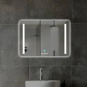 آینه بک لایت لمسی مستطیل 70×50 برند Baaland با یکسال ضمانت و ارسال به محل