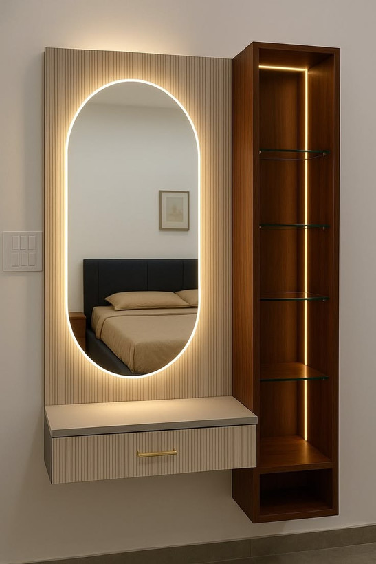 آینه بک لایت لمسی بیضی 60×40 70×50 80×50 90×50 برند Baaland با یکسال ضمانت و ارسال به محل